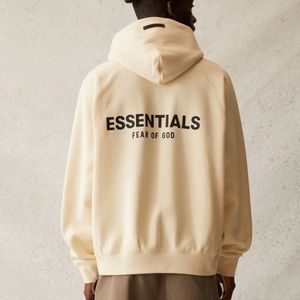 FOG Fear of God Essentials Hoodie Cream